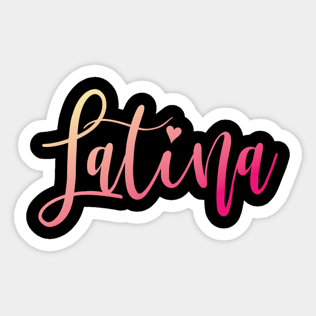 Proud Latina Sticker by SM Shirts